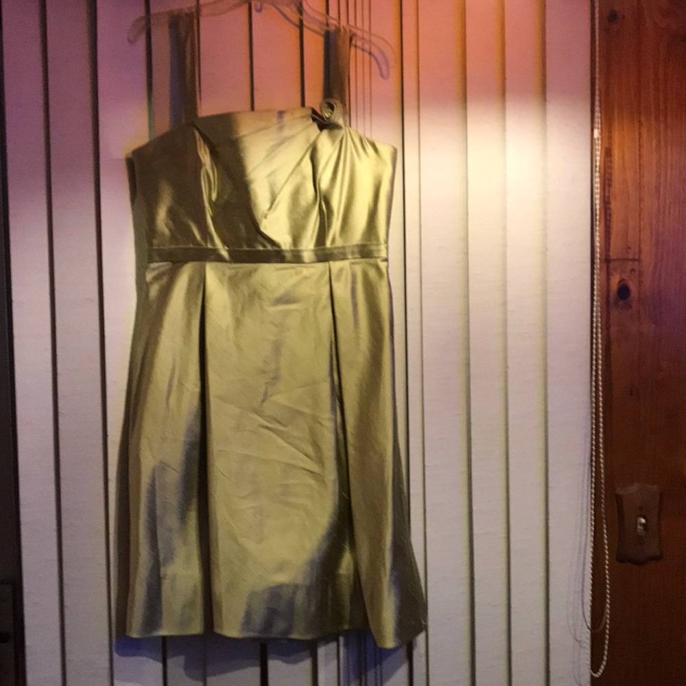 Sage mini prom dress